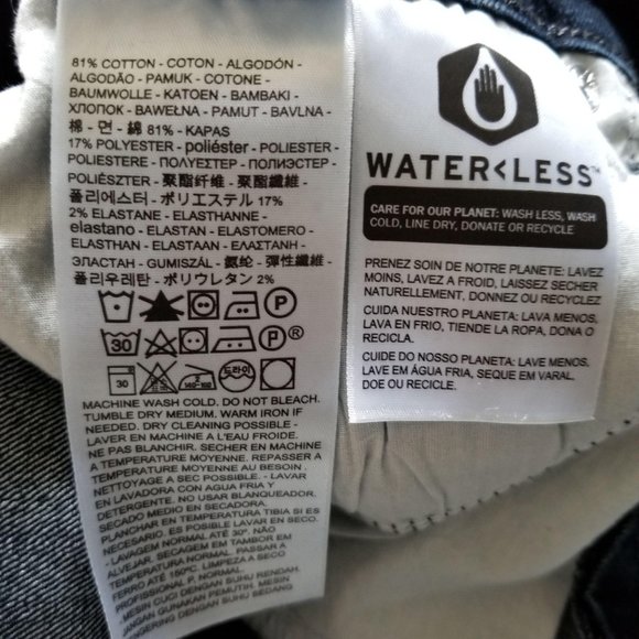 Levi's 505 Jeans Straight Leg Dark Waterless Denim - Picture 10 of 11